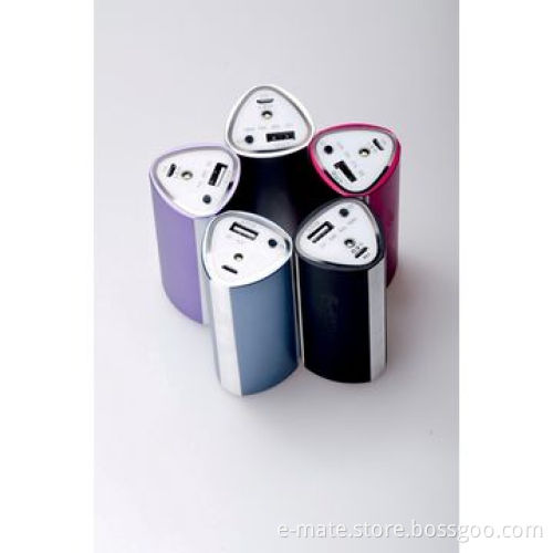 Portable Aluminum Power Bank for Tablet PC and Smartphone, with Two LED Lamps for Bright Power